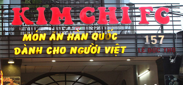 Thi công biển quảng cáo quán ăn giá rẻ tại Quảng Ninh