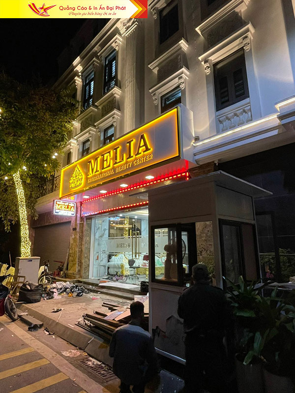 biển hiệu thẩm mỹ viện melia