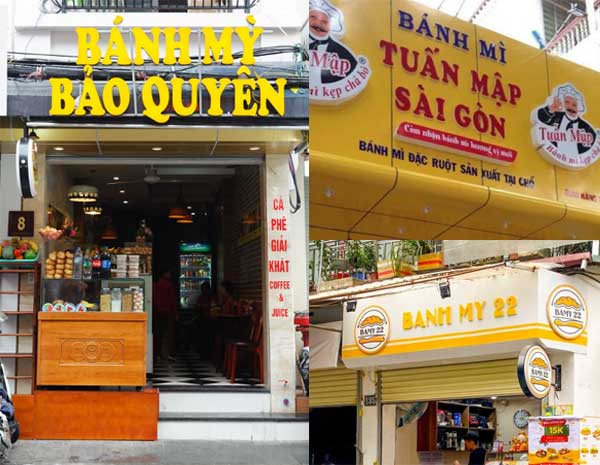 bien quang cao cua hang banh mi