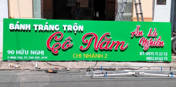 biển quảng cáo đồ ăn vặt đẹp nổi bật