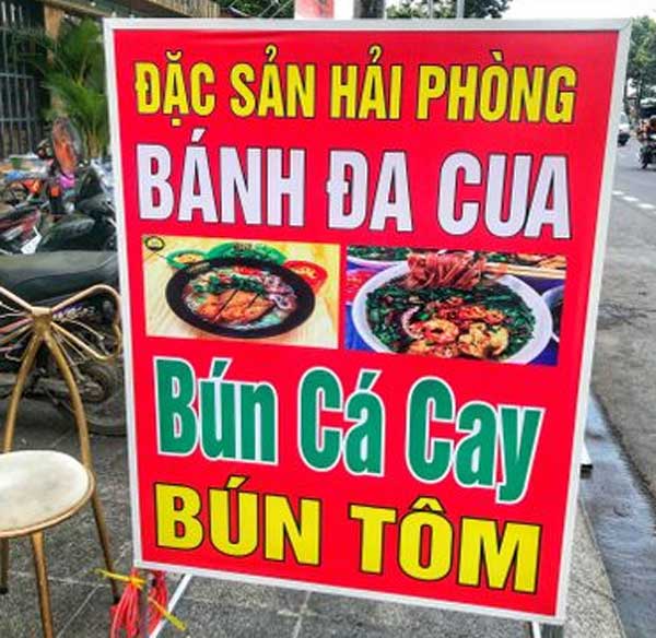 kinh nghiem lam bien quang cao cua hang banh da cua