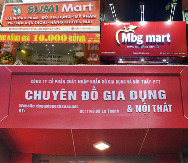kinh nghiem lam bien quang cao cua hang do gia dung
