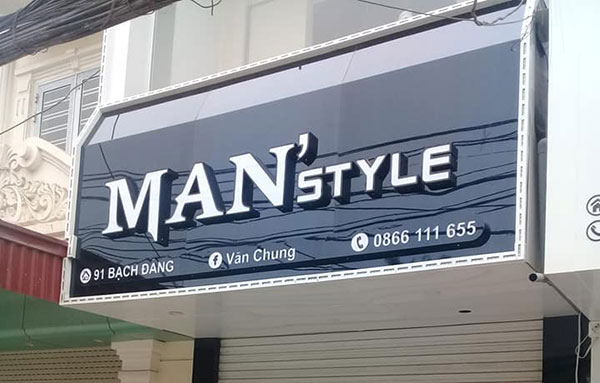 Làm biển quảng cáo shop thời trang siêu đẹp tại Hải Phòng