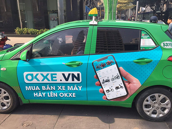 lắt đặt biển quảng cáo taxi tại Hải Phòng