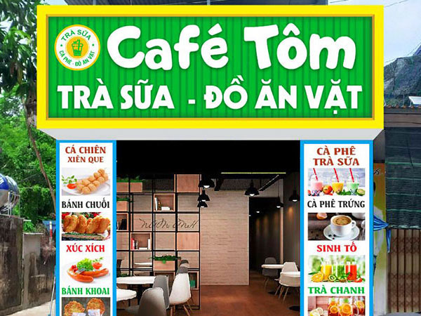 mẫu biển hiệu đồ ăn vặt nổi bật