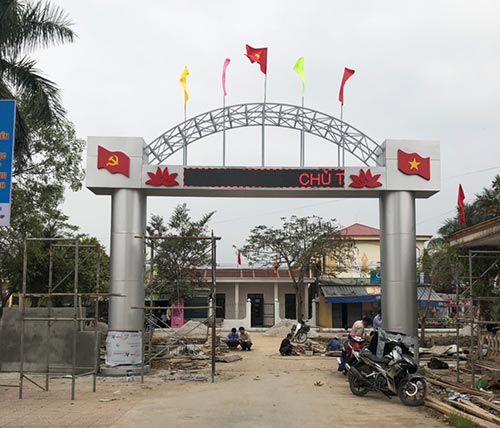 Cổng chào xã Minh Tân Kiến Thụy