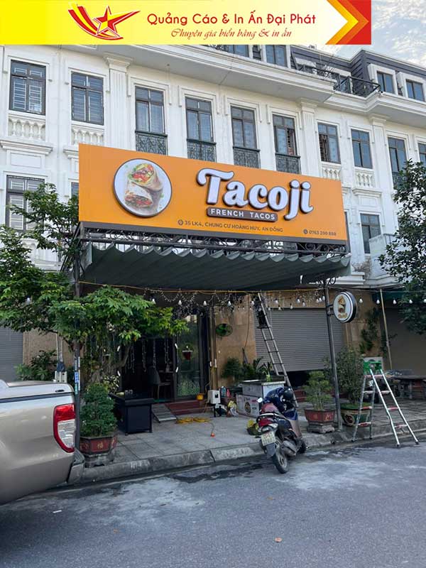 Thi công trọn gói cho cửa hàng Tacoji tại Chung cư Hoàng Huy, An Đồng
