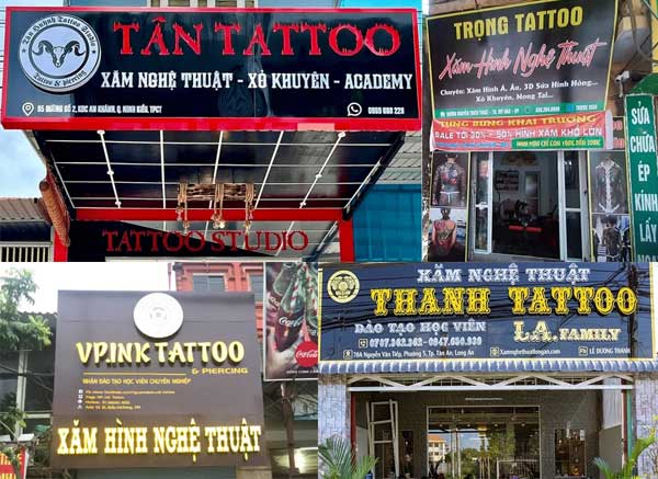 Làm biển quảng cáo tattoo xăm hình nghệ thuật